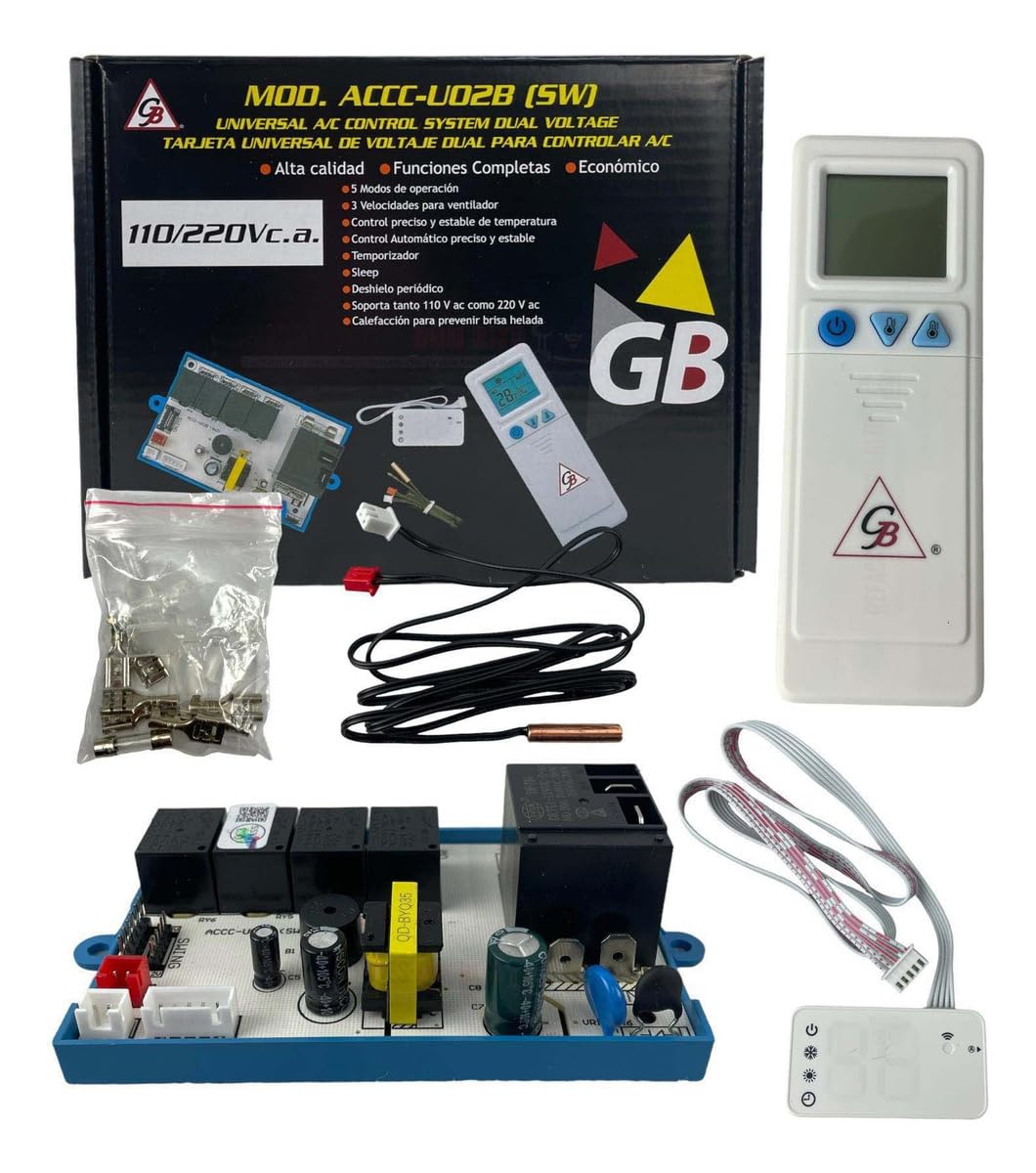 Tarjeta universal ACCC-U02B para aire acondicionado minisplit dual 127V/220V con control remoto